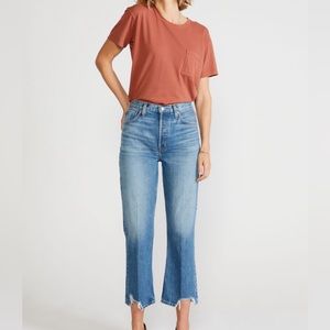 ETICA Josie High Rise Crop - vintage wash